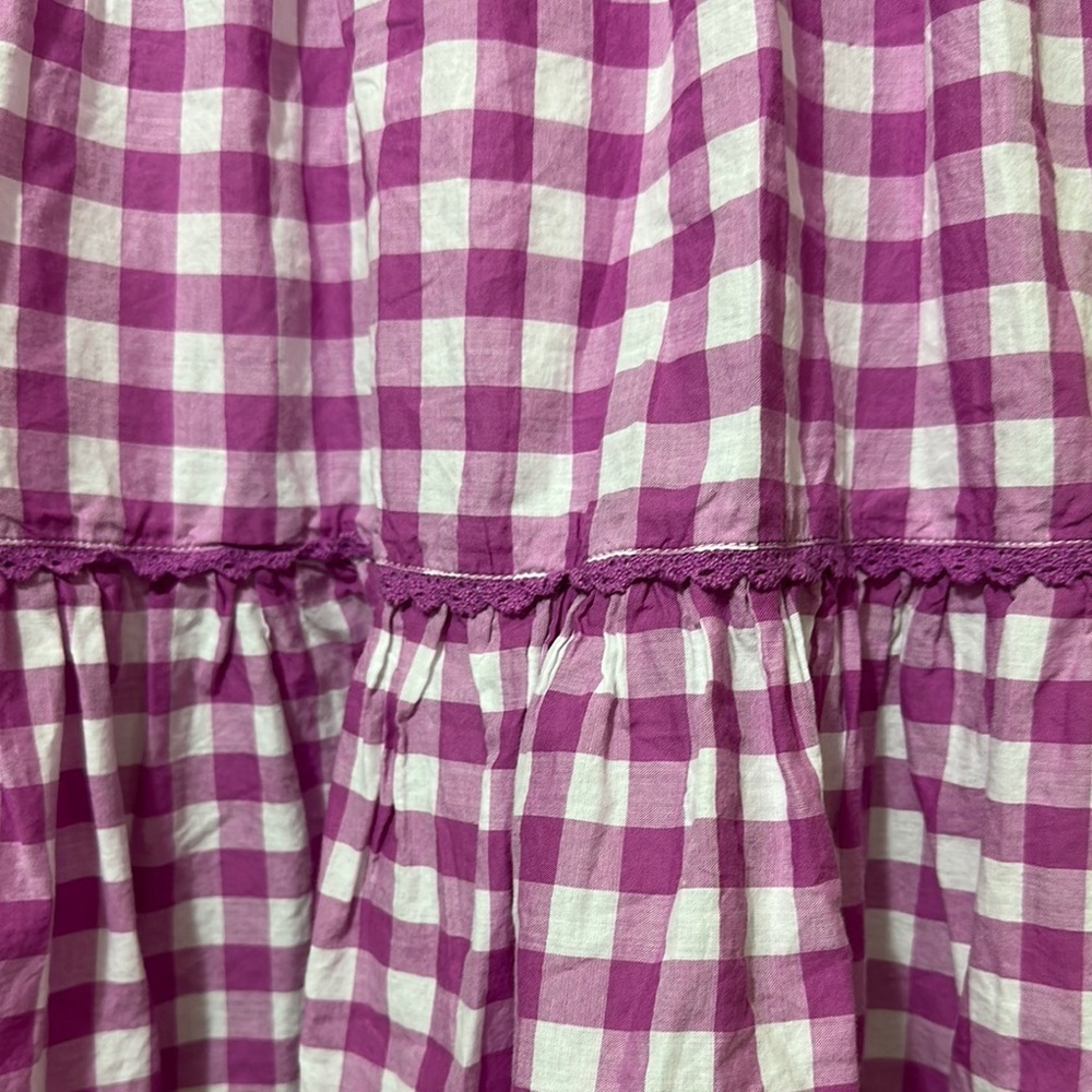 Janie and Jack Purple White Tiered Casual Sundress - Picture 6 of 10